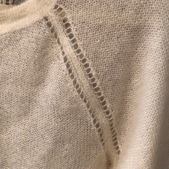 Banana Republic Ivory Soft Mohair Blend Sweater - Picture 4 of 6